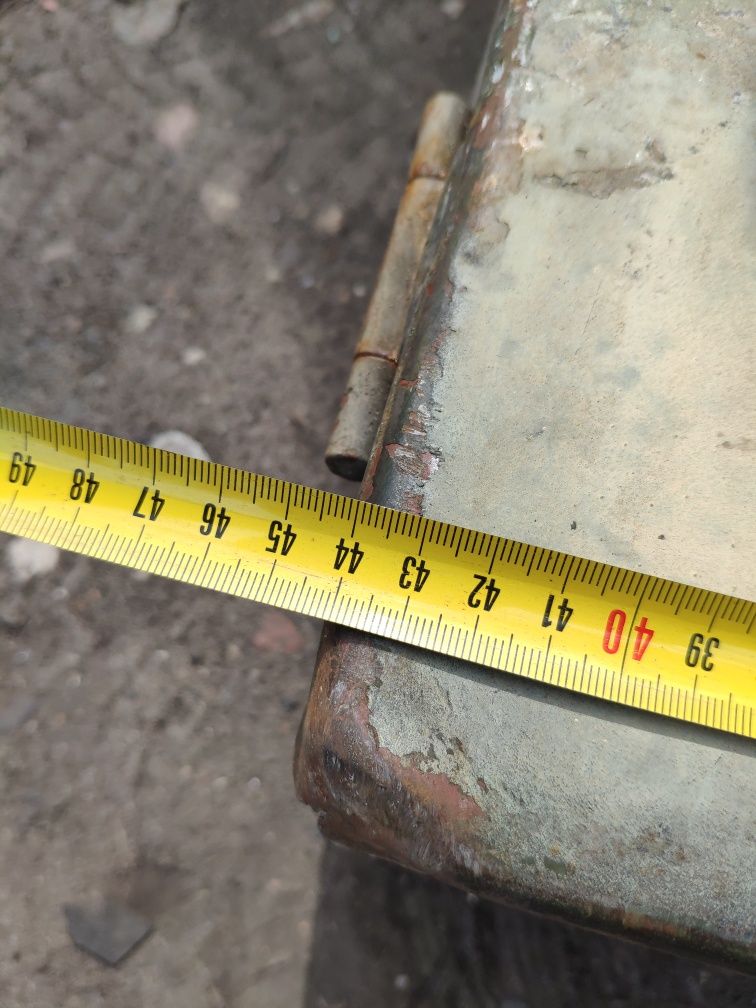 Skrzynia wojskowa metalowa saperska saperów duża