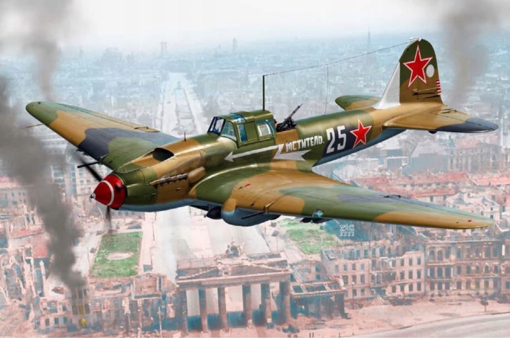 Samolot IŁ-2m3 Berlin 1945 model Academy 12357