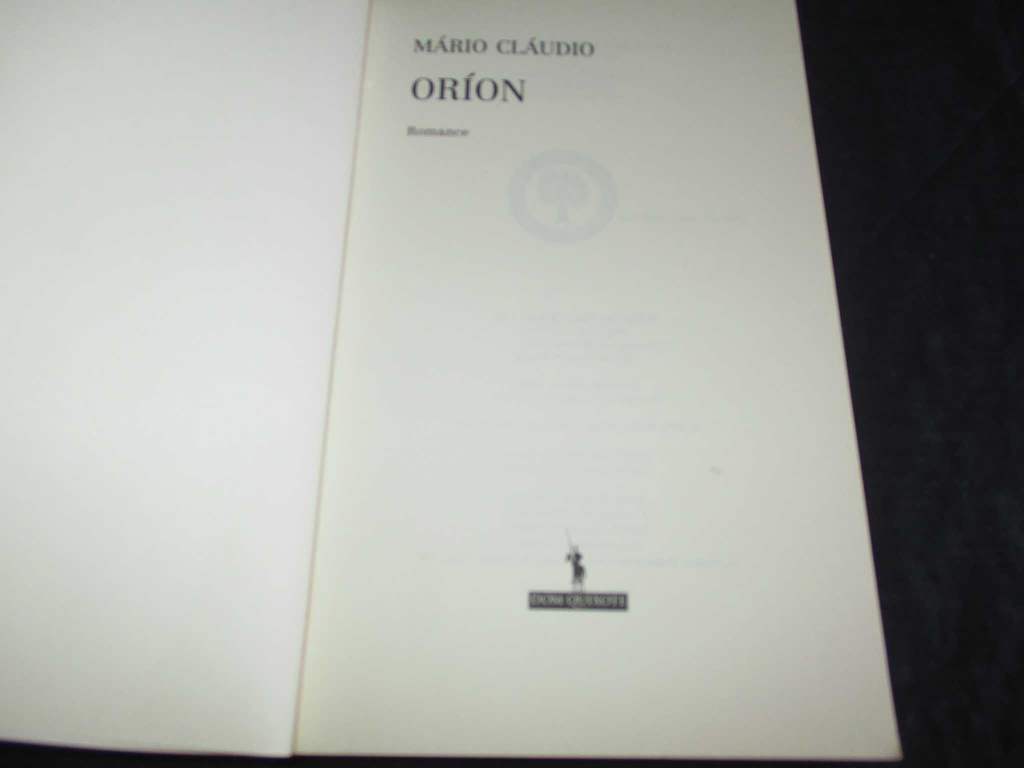 Livro Oríon Mário Cláudio Dom Quixote