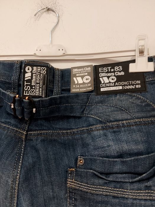 Spodnie jeansowe Officers Club w34 regular