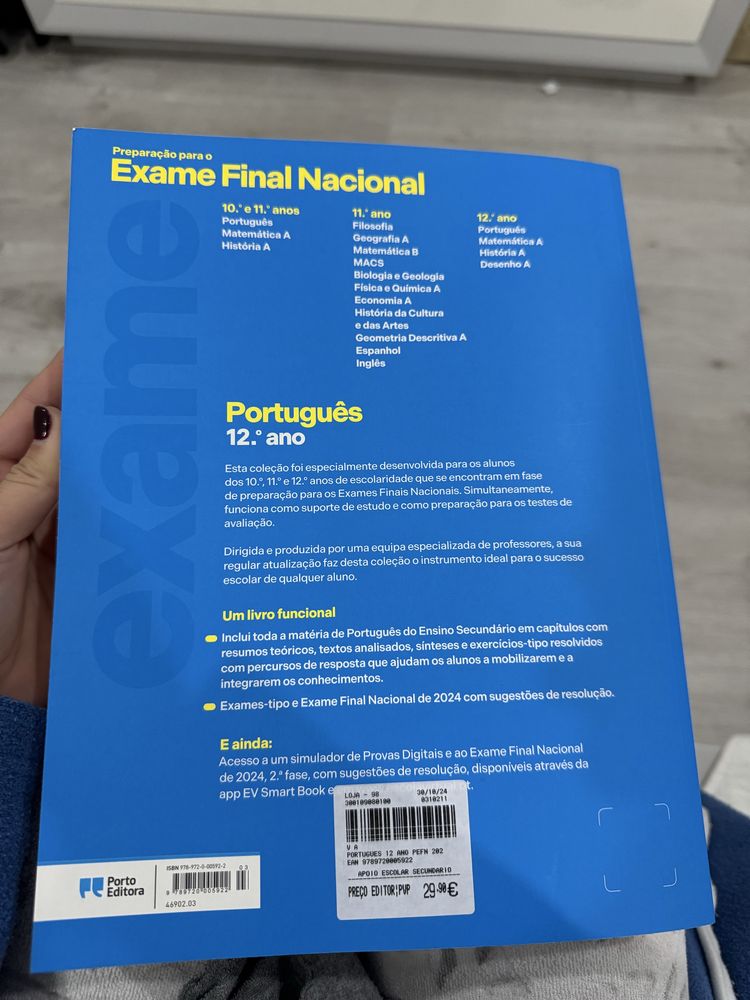 Livro exame final nacional portugues 2025
