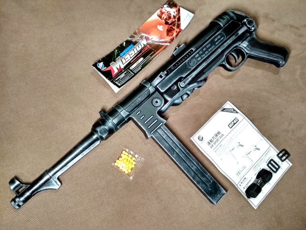 MP-40 Автомат детский на пульках 6 мм.