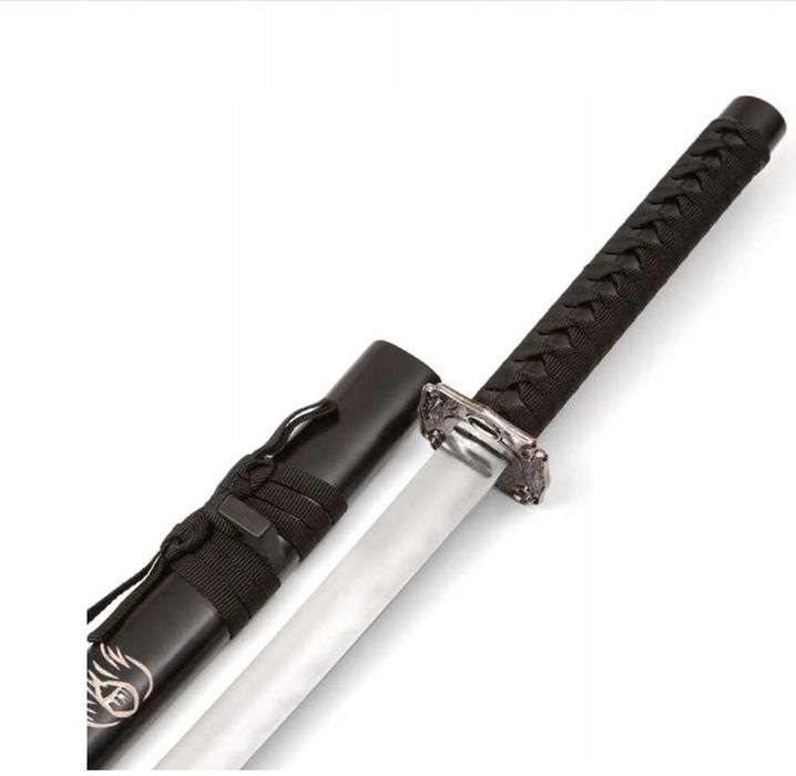 MIECZ katana z pochwą CZARNY SMOK + stojak HKS001-1