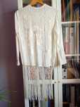 Kimono narzutka boho haftowane Zara