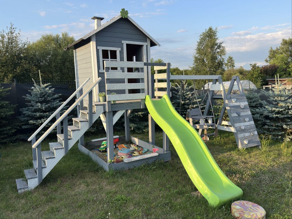 Domek plac zabaw drewniany dla dzieci