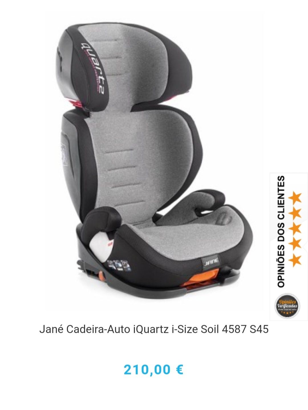 Cadeira Auto Isofix Jane Quartz