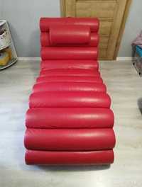 Fotel szezlong czerwony