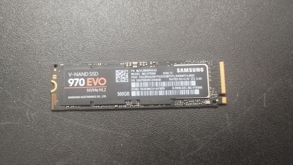 Dysk ssd Samsung 970 evo 500gb