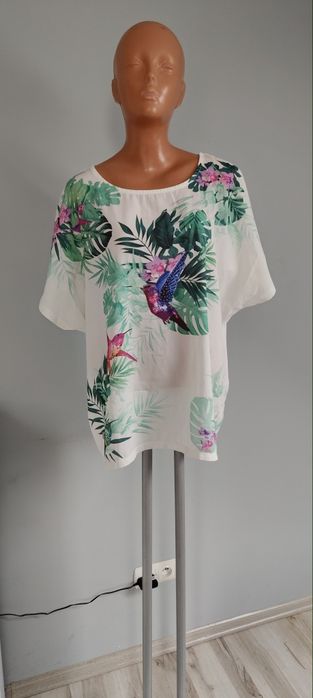 4XL 48 xxxl 46 bluzka na lato krótki rękaw