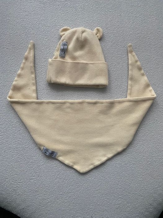 czapka i szalik 0-3 miesiące Mashki