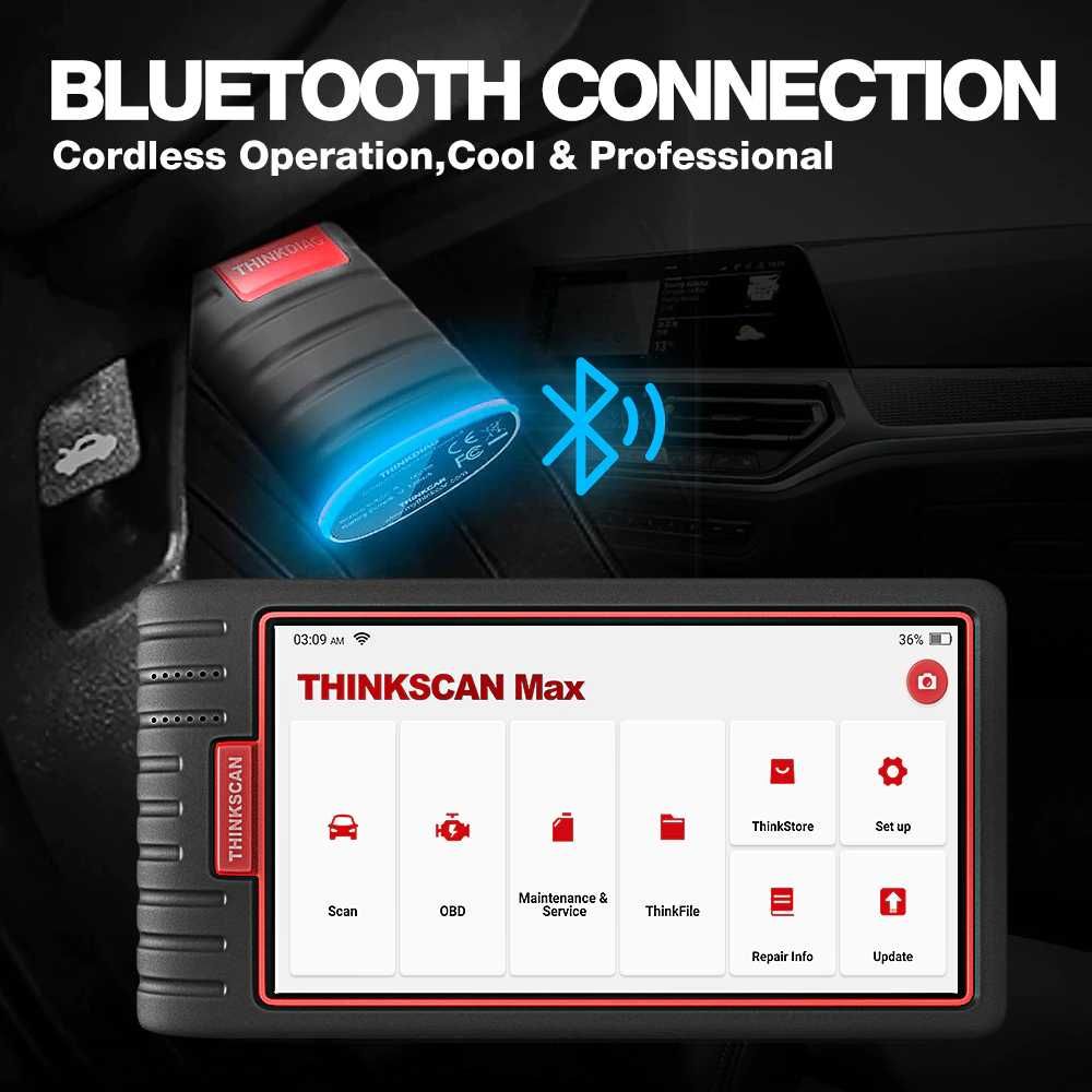 Thinkcar ThinkScan Max 2 Máquina Diagnóstico OBD/ 28 Funções (NOVO)