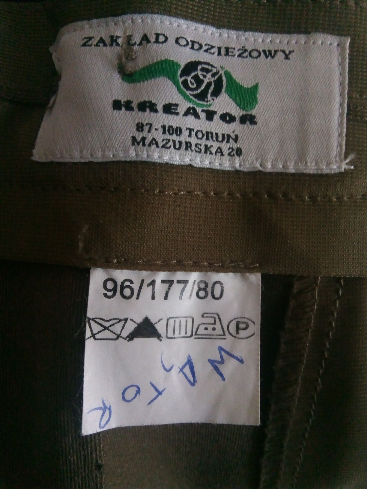 Spodnie od munduru wyjściowego wojsk lądowych, 101/MON, roz. 96/177/80