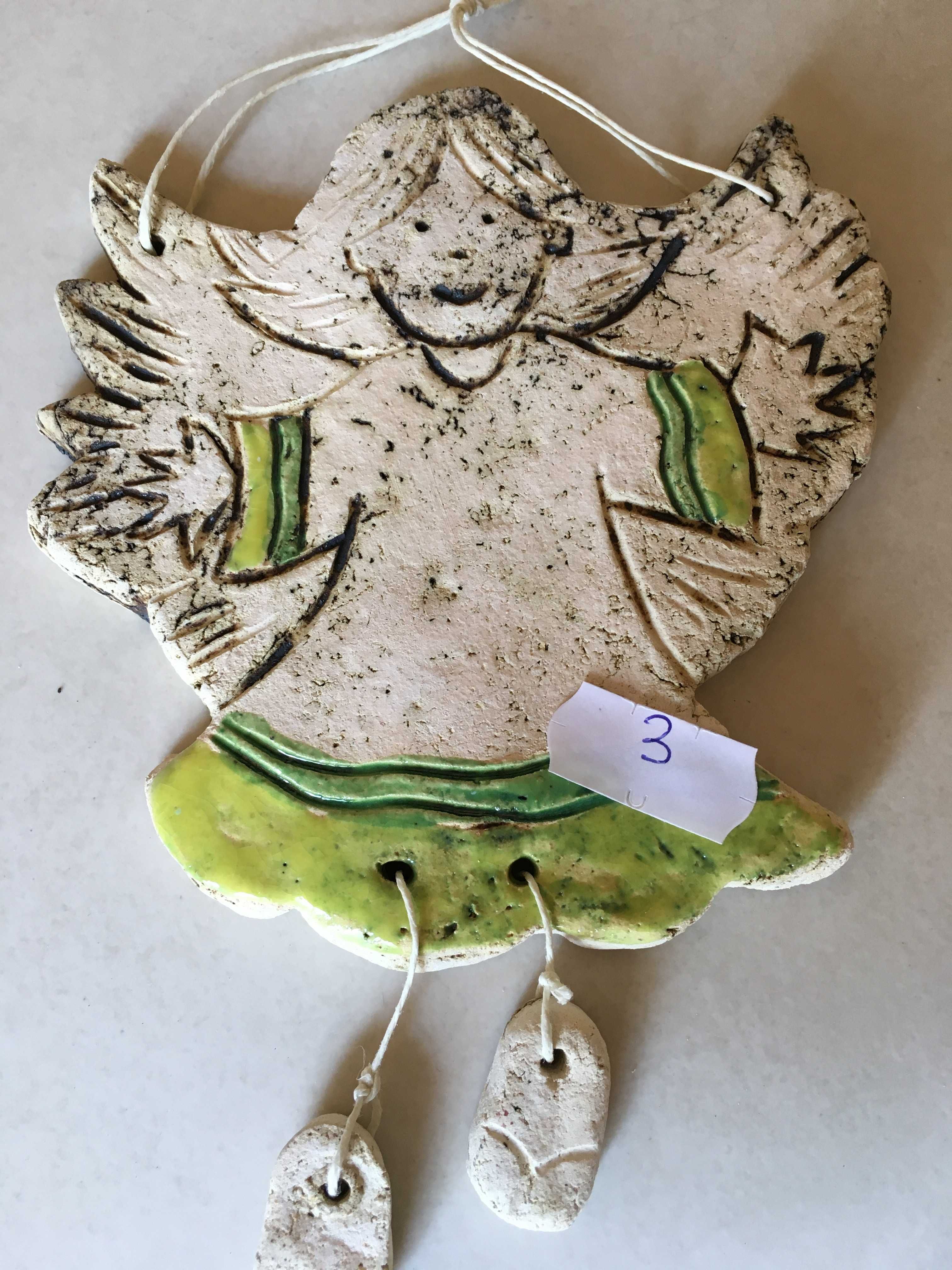 ceramika artystyczna rękodzieło figurki aniołek lalka