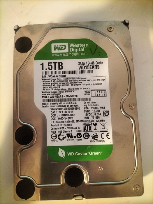 HDD 1.5TB Western Digital