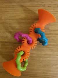 Fat Brain Toys zabawka sensoryczna pipSquigz Loops pomarańczowa