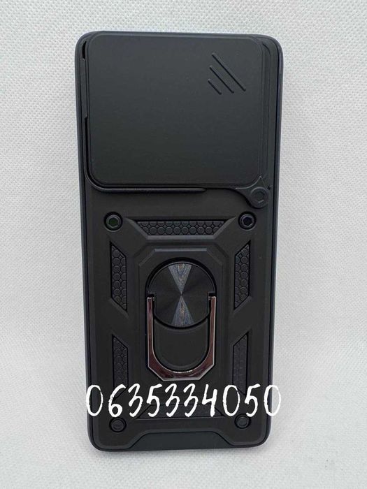 Чехол бампер для Motorola Edge 60 Fusion с кольцом под магнит