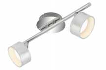 SPOT kinkiet srebrny BRILO 2x5W LED