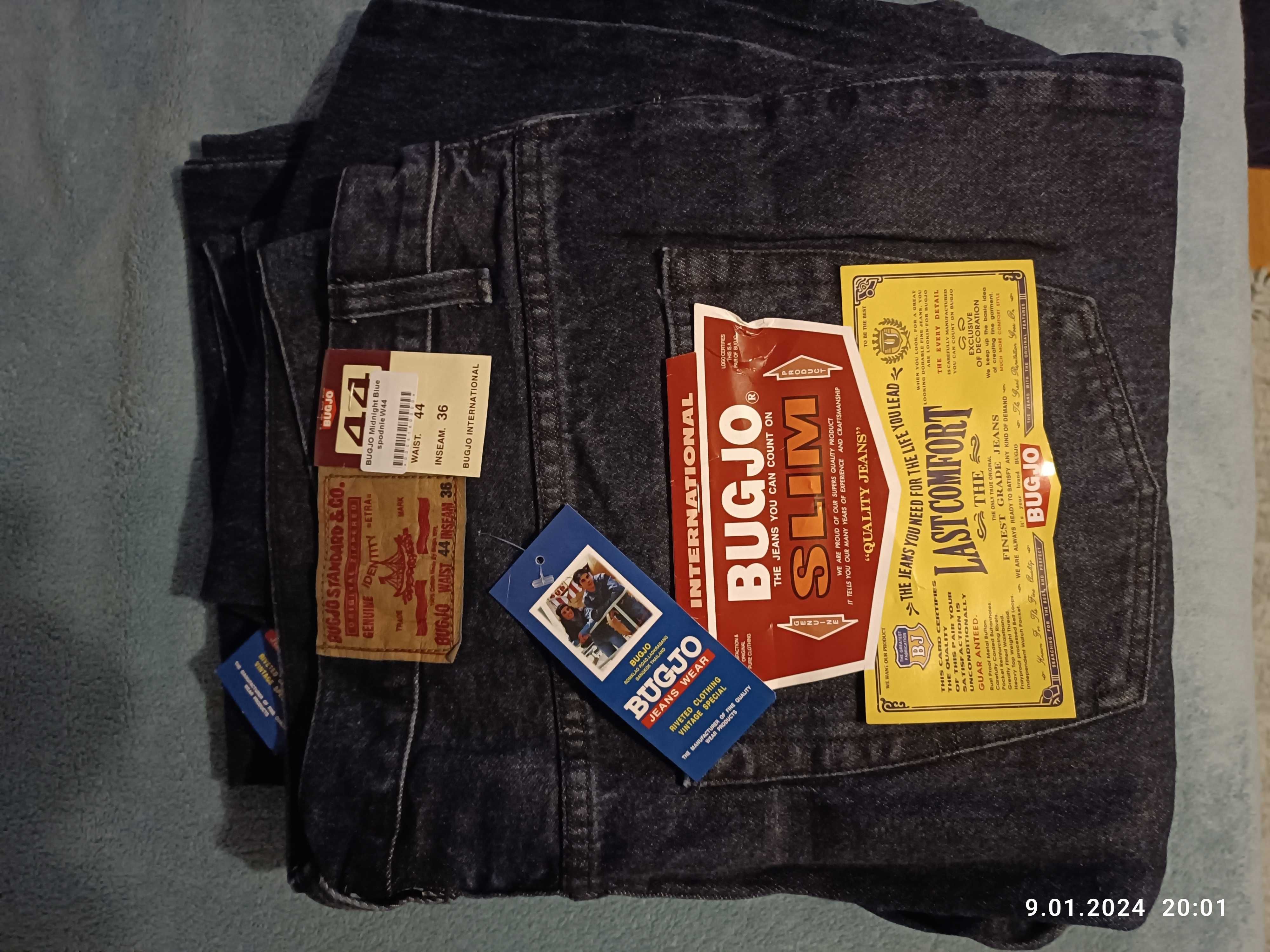 Spodnie męskie JEANS BUGJO W44 L36 Nowe