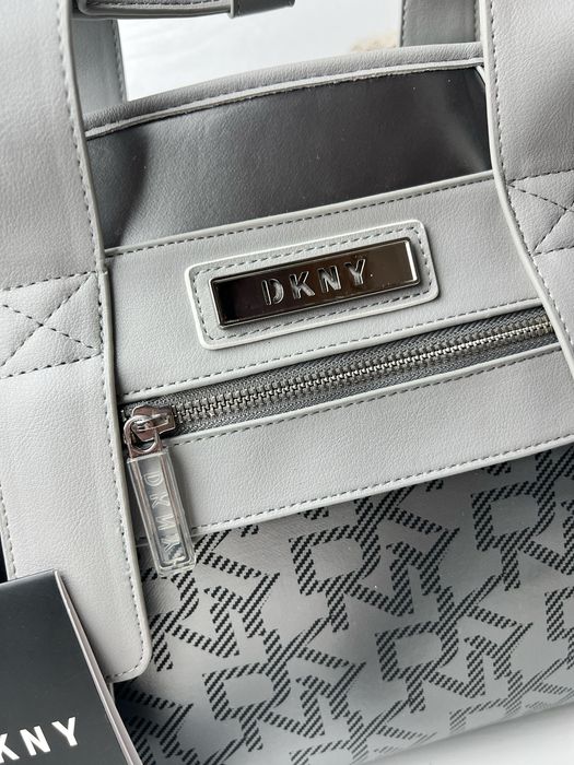 Сумка шопер DKNY сріляста сіра