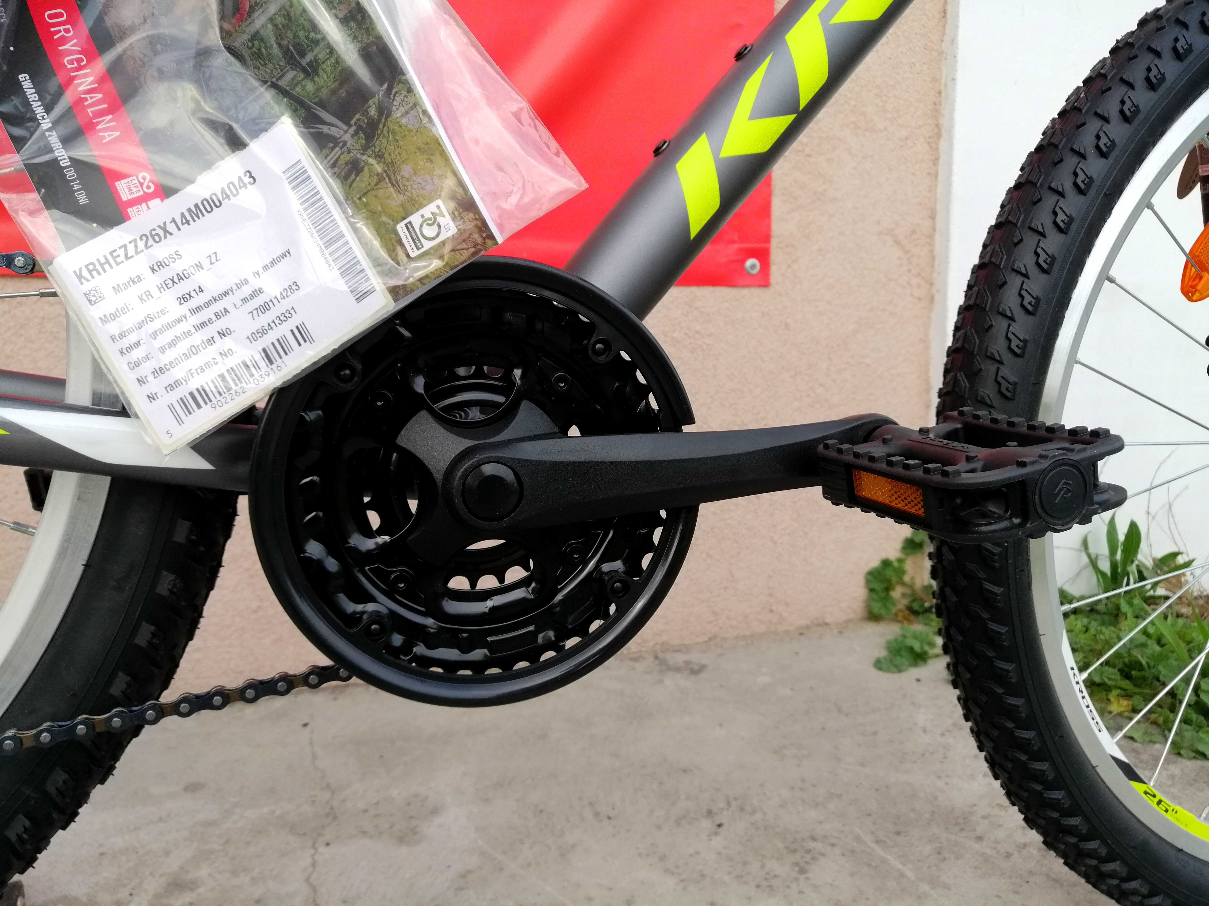 NOWY KROSS HEXAGON Roz. XS 14" *Koła 26* SHIMANO Tourney Okazja!
