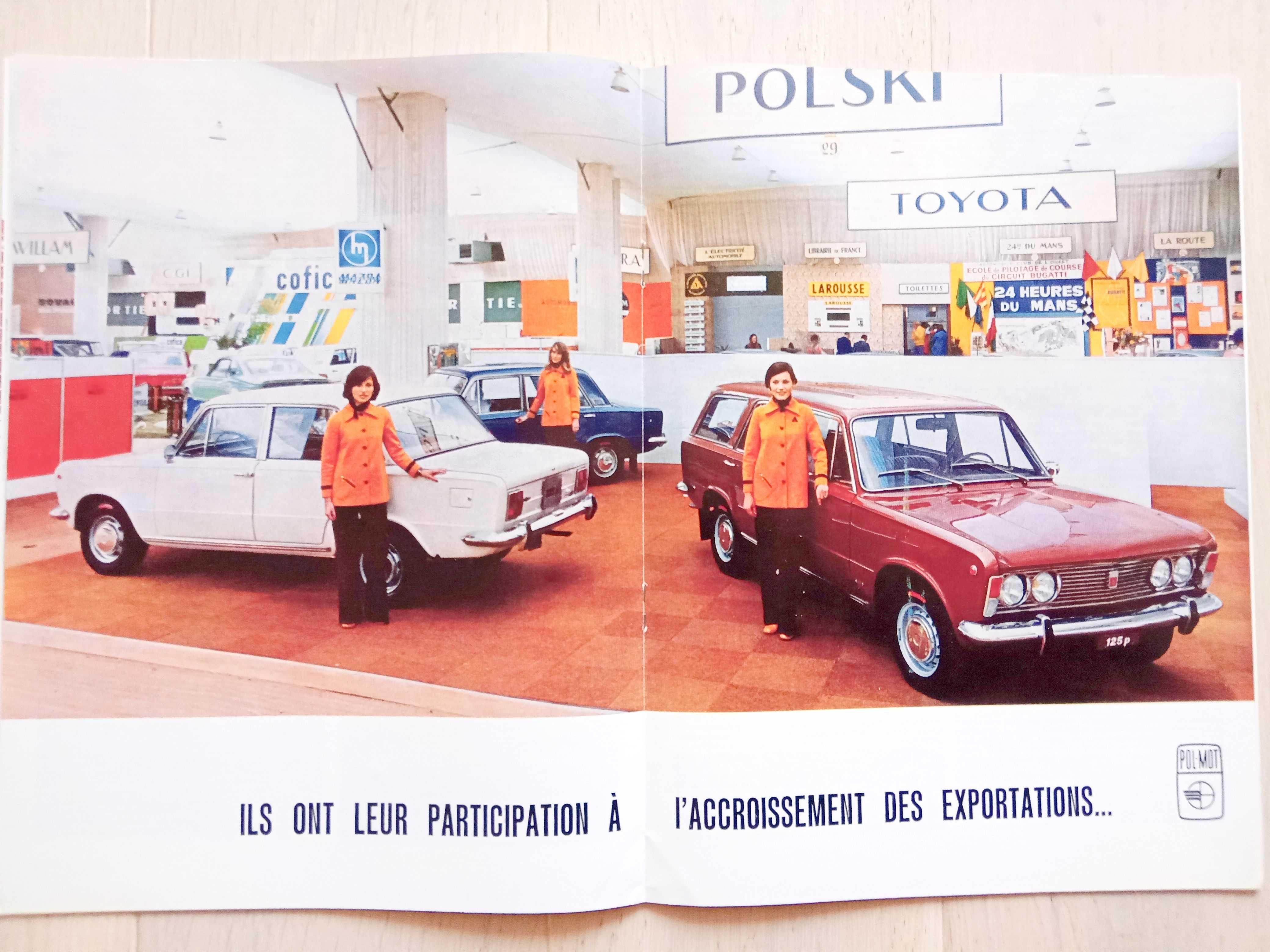 prospekt FSO Polski Fiat 125p 126p Star Jelcz Żuk Nysa / POL-MOT 1973
