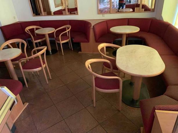 wyposażenie kawiarni resteuracji piekarni stoły krzesła narozniki