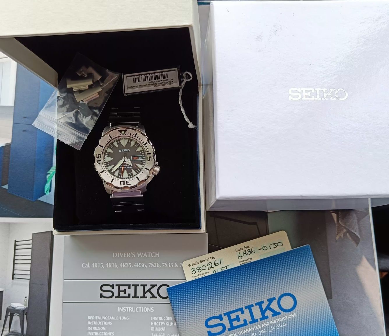 Seiko Monster, idealny, jak nowy, pełen fullset