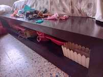 Cama com arrumação  interior maciça