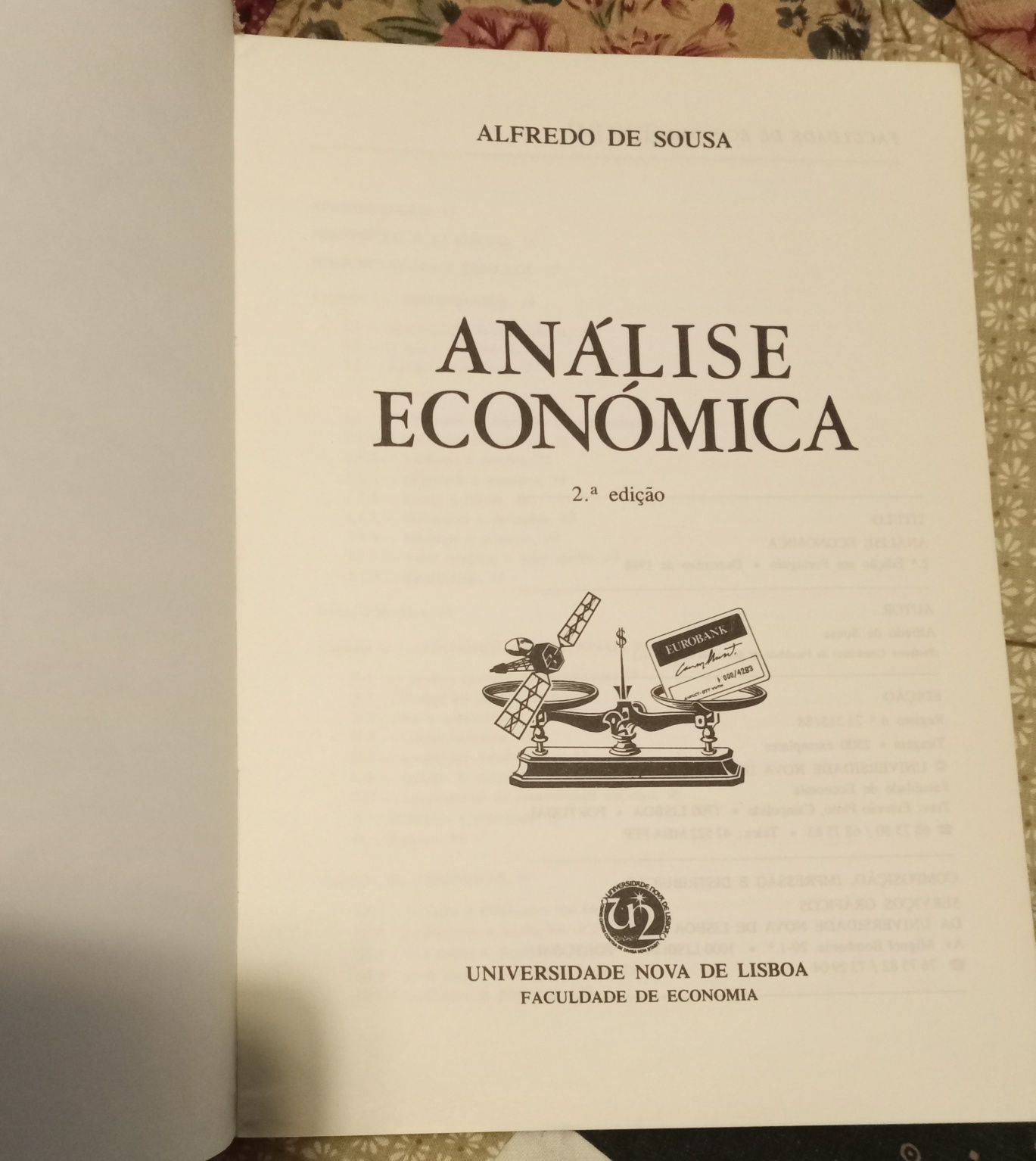 Análise económica, Alfredo de Sousa
