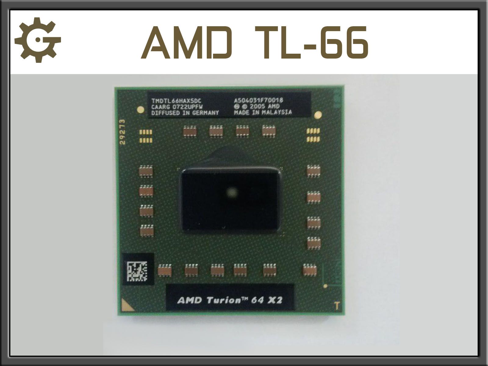 Процессор TL-66 TL 66 S1g1 AMD Turion TL66 TMDTL66HAX5DC аналог TL-68