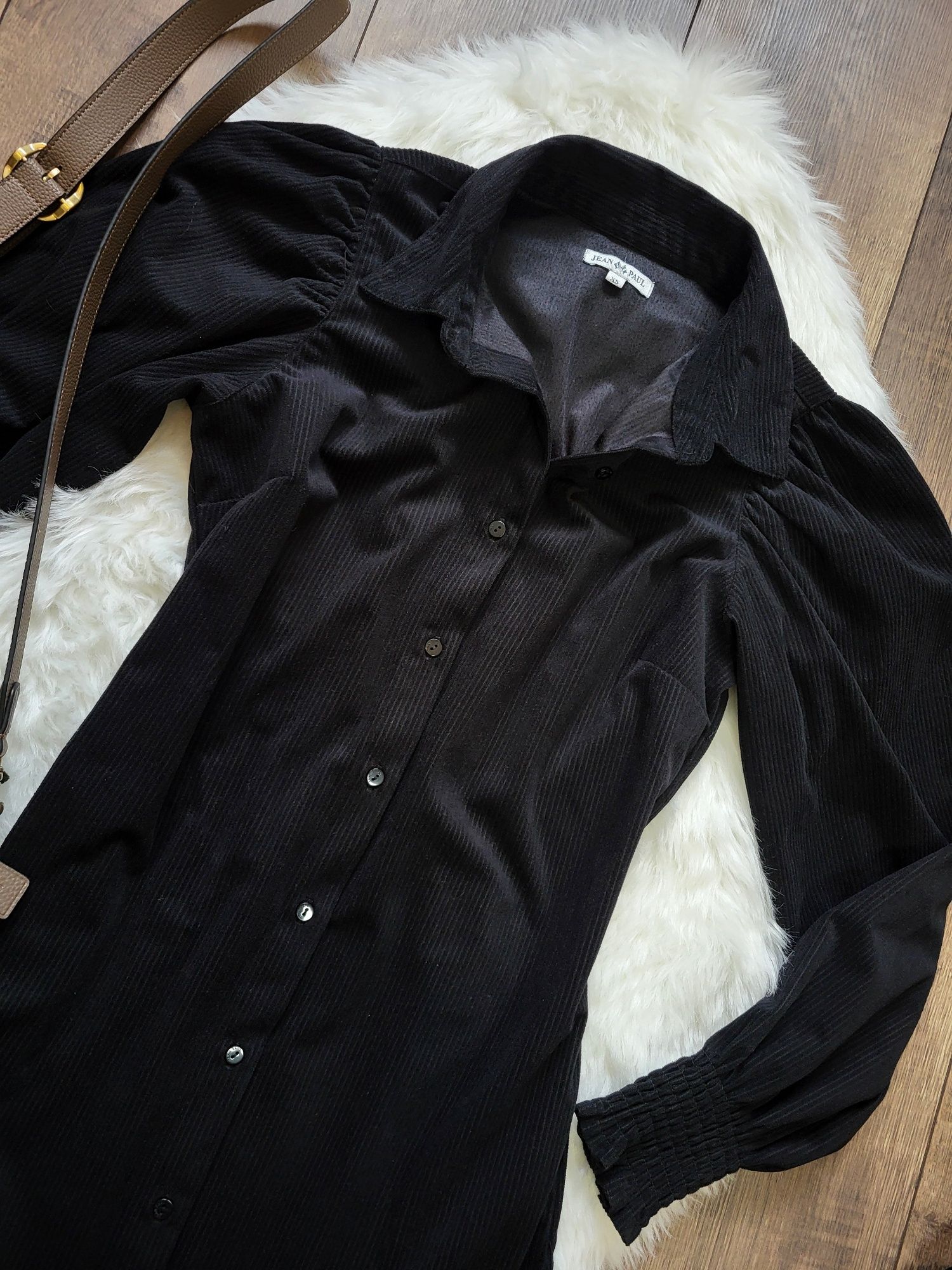 Czarna elegancka sukienka Jean Paul rozmiar XS