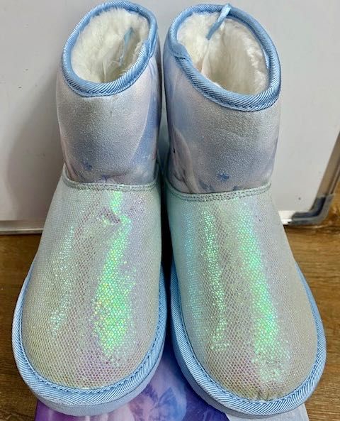 Elsa, Elza, Frozen, Kraina Lodu BROKATOWE ŚNIEGOWCE nowe rozmiar 32/33