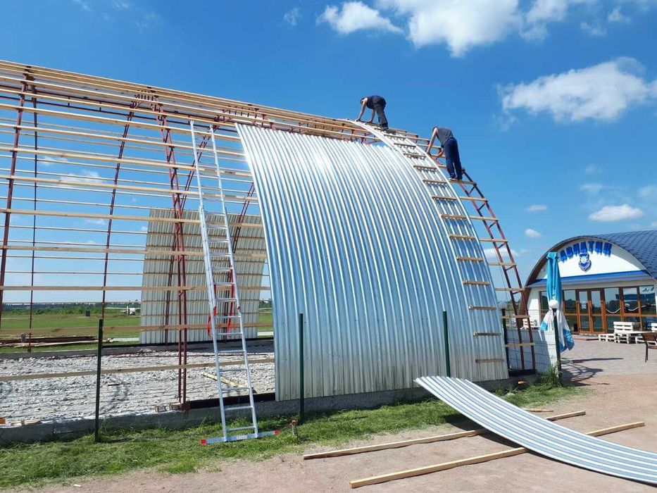 Краща Ціна Якісний Арочний Ангар під ключ. Будівництво зерносховища