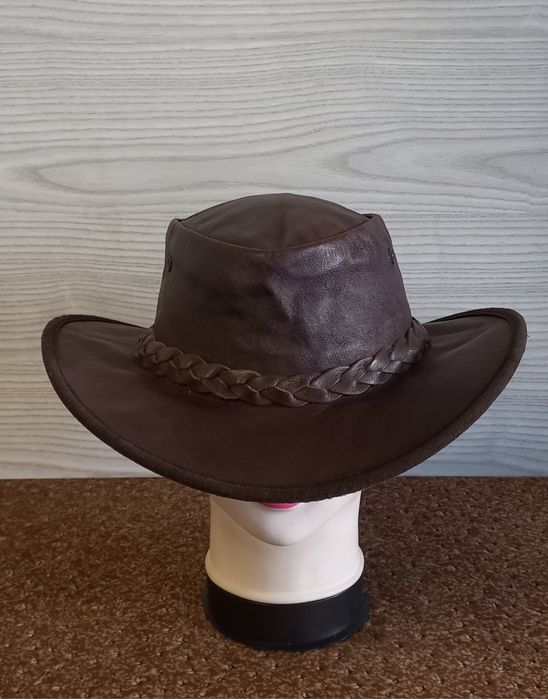 Шляпа ковбоя Barmah кожа