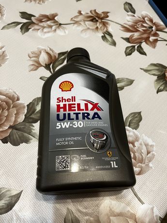 Моторное масло shell helix ultra 5w30 1л