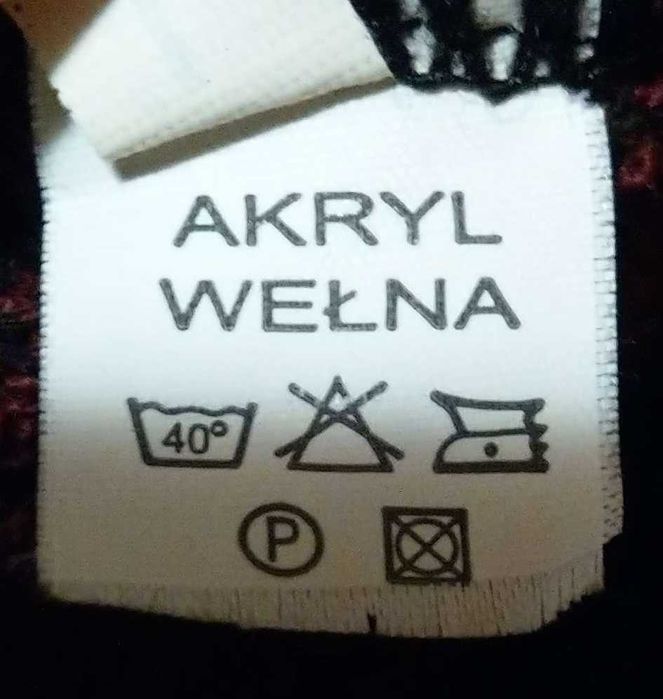 Sweter narzuta ciemny bordowy Bek&R M L XL 38 40 42 wysyłka