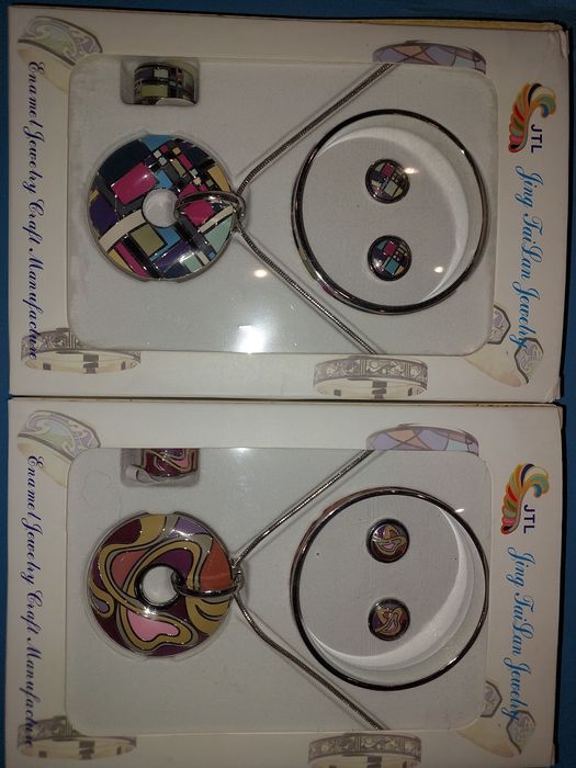 Жіночі прикраси, емаль