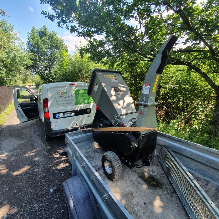 Wynajem: rębak, rozdrabniacz do gałęzi, mielenie gałęzi, dowóz w cenie