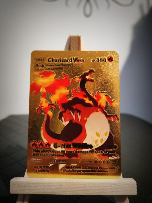 Złota karta Pokémon | Charizard VMAX