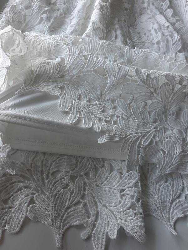 Новое платье белая сукня из ткани ришелье прошва