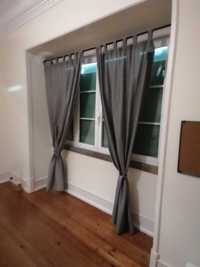 Set cortinas + suporte IKEA