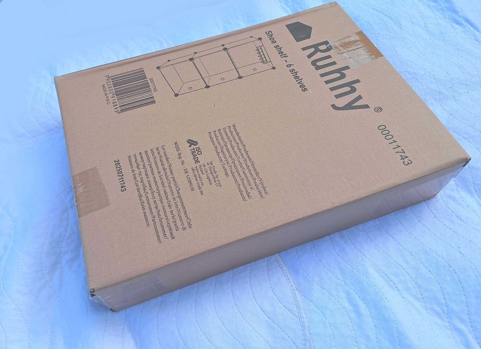 N O W A 2 sztuki Loft lekka modułowa czarna szafka na buty regał półki