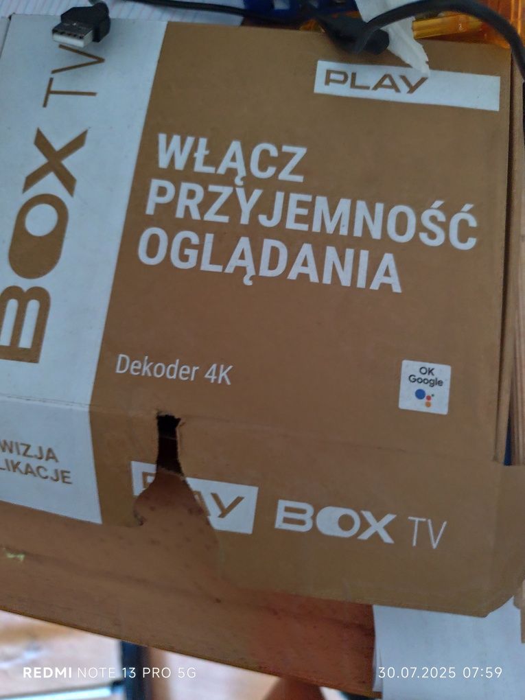 Dekoder Play nowy, z pilotem