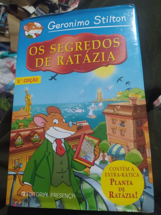 Gerônimo Stilton os segredos de ratázia livro capa dura- portes grátis