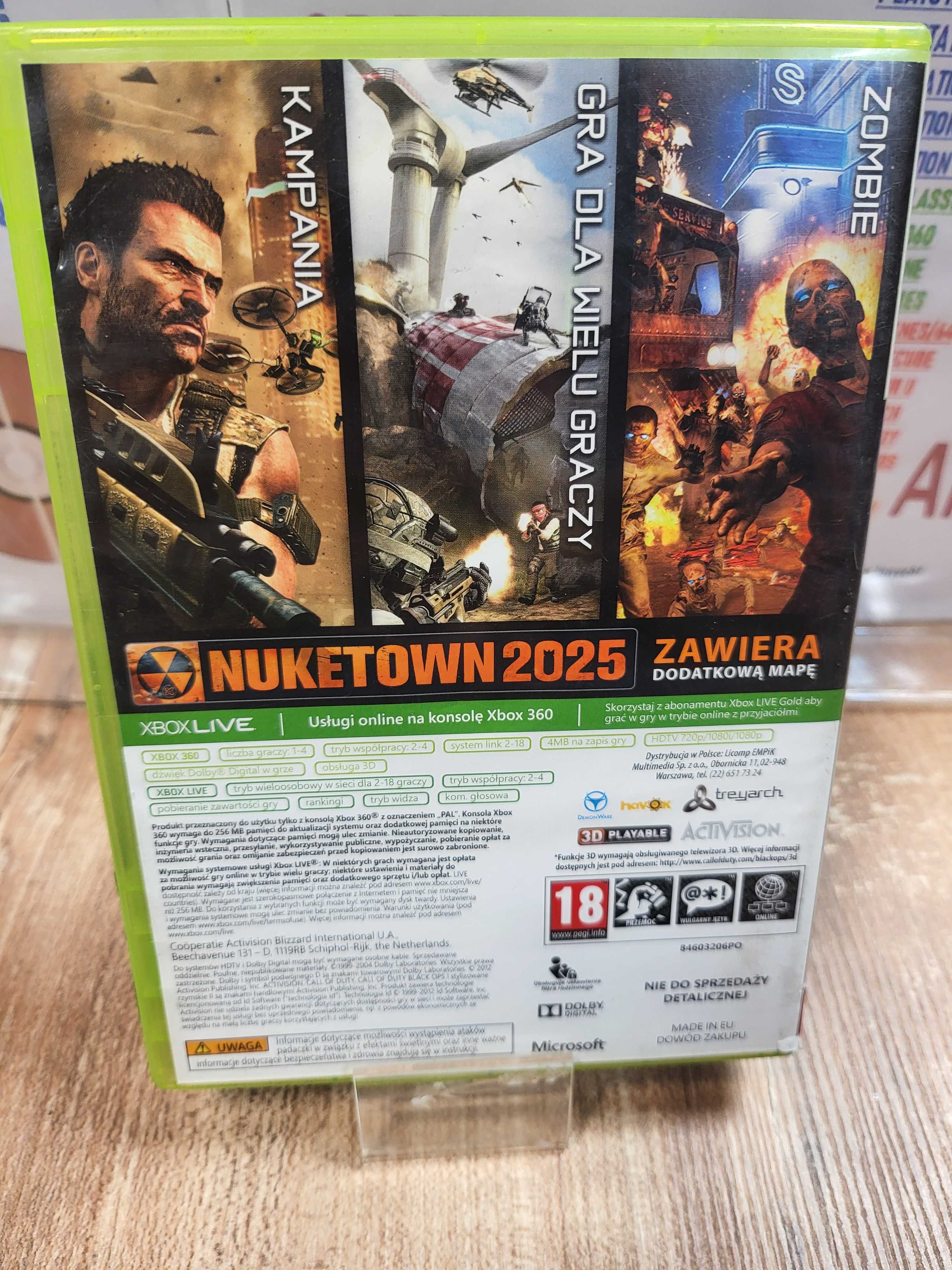 Call of Duty: Black Ops II XBOX 360, Wysyłka Wymiana