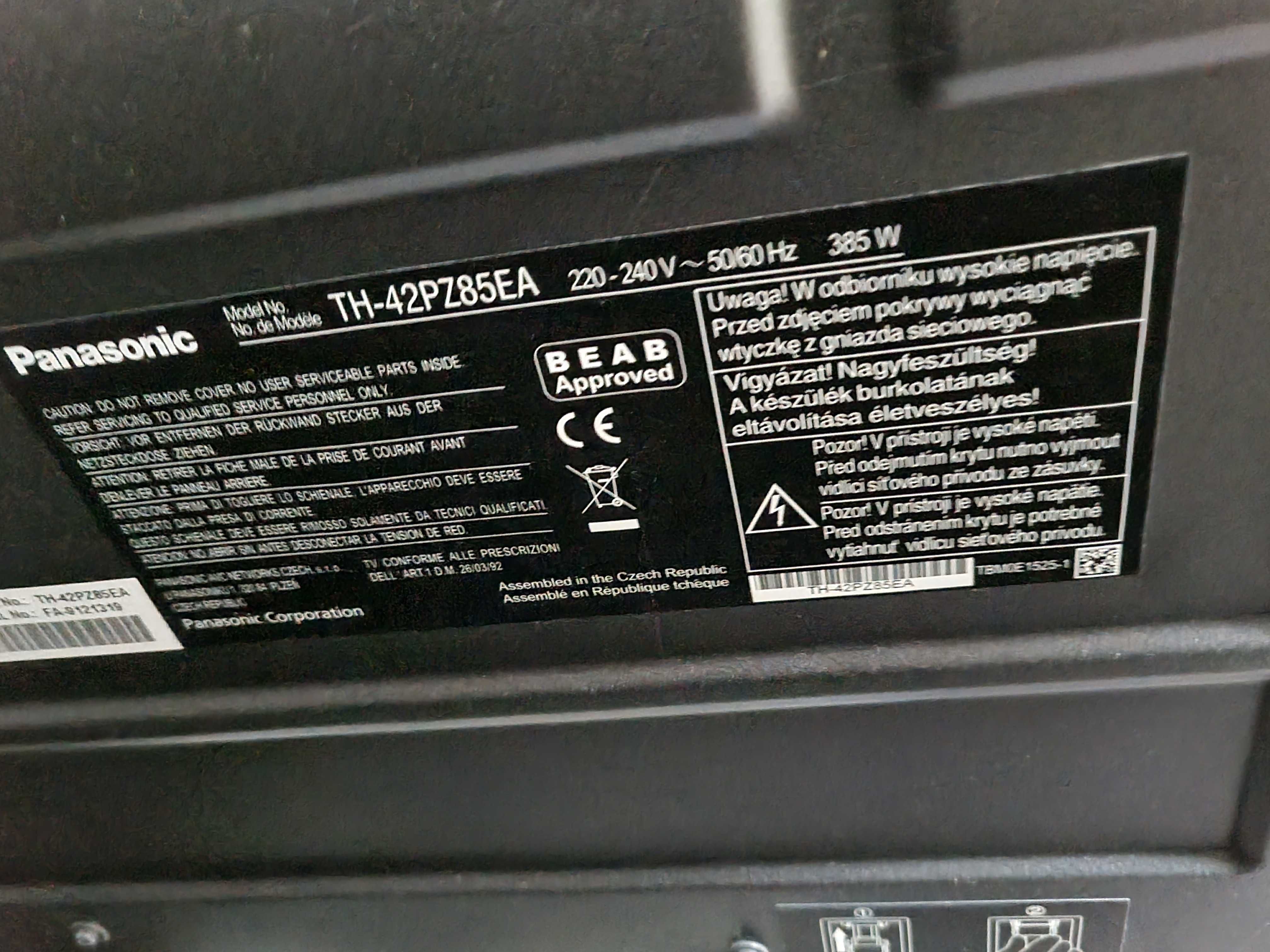 Panasonic Viera 42 cale plazma