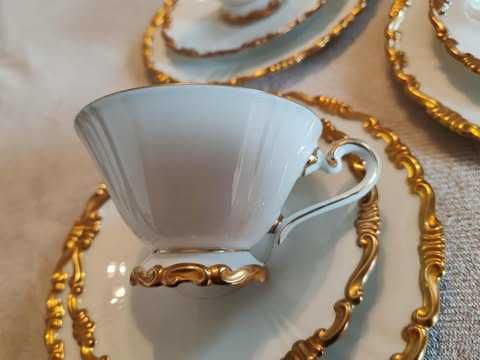 Zestaw śniadaniowy Sorau biała porcelana
