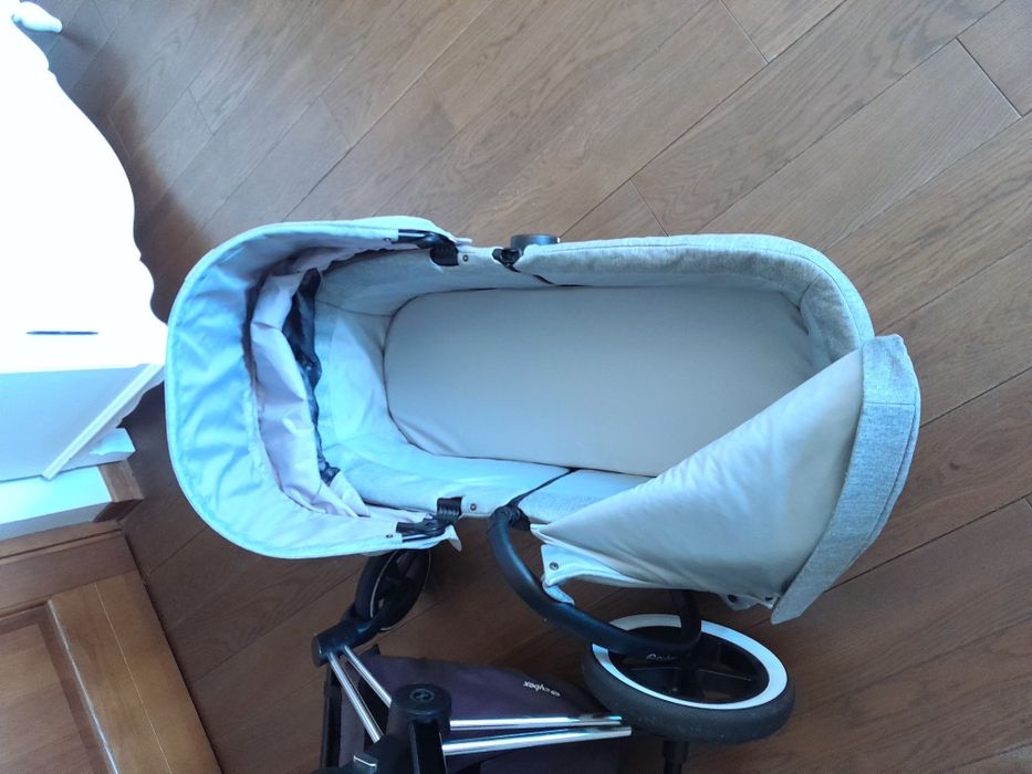 Коляска Cybex Priam Koi Mid Grey Lux 2в1 Люлька та Прогулянковий блок