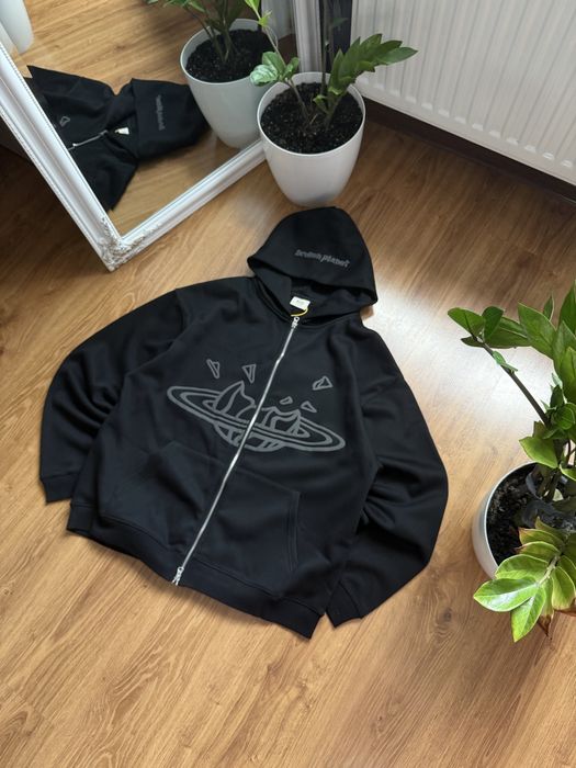 Broken Planet zip hoodie Оверсайз зіп худі з принтом кофта паф принт