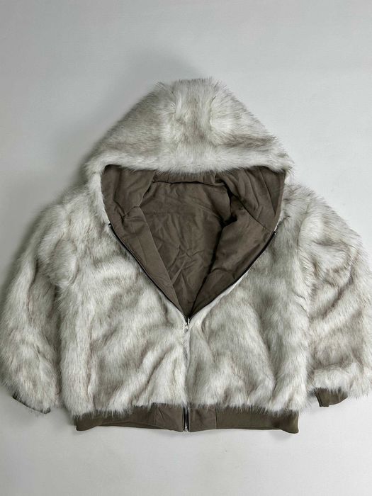 Бомбер Аляска куртка Bomber бежева zip up куртка зіпка курточка S M L